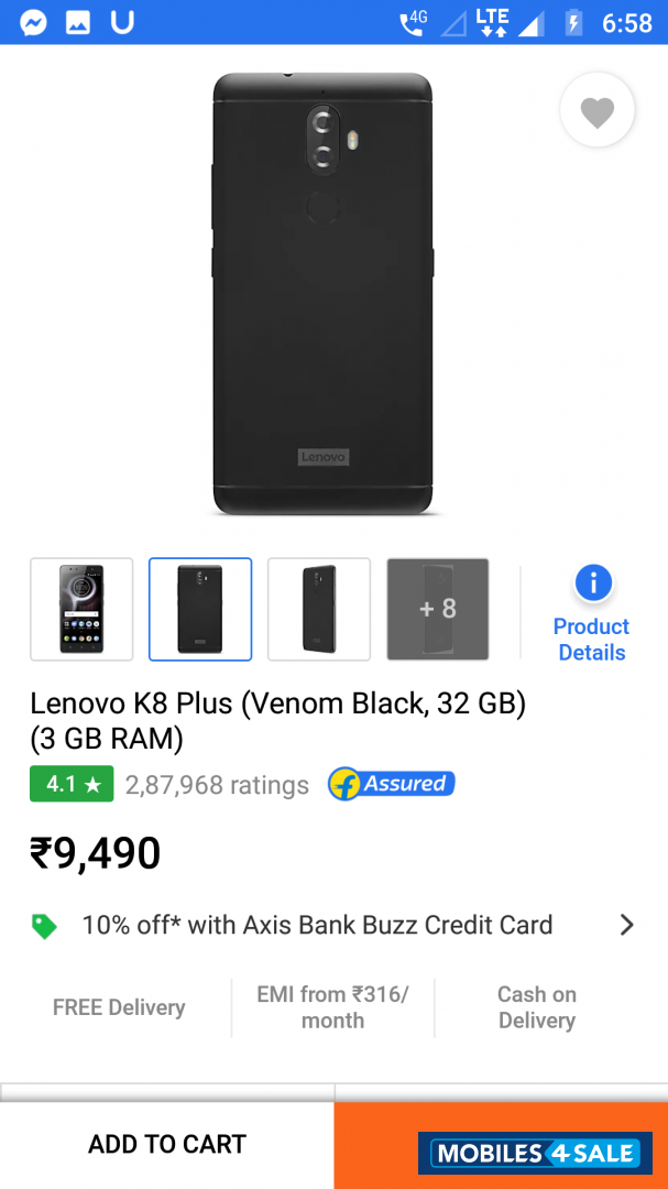 Lenovo  K8 pluse