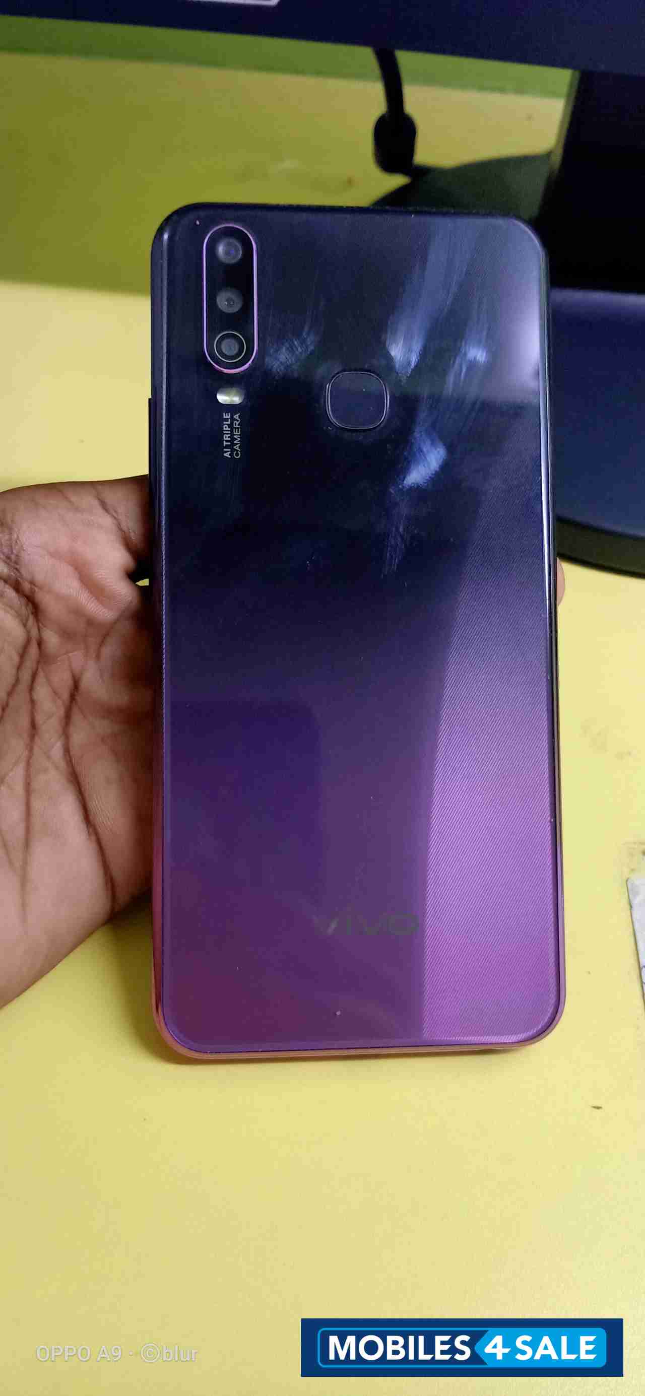 Black Purple Vivo Y-series Y17