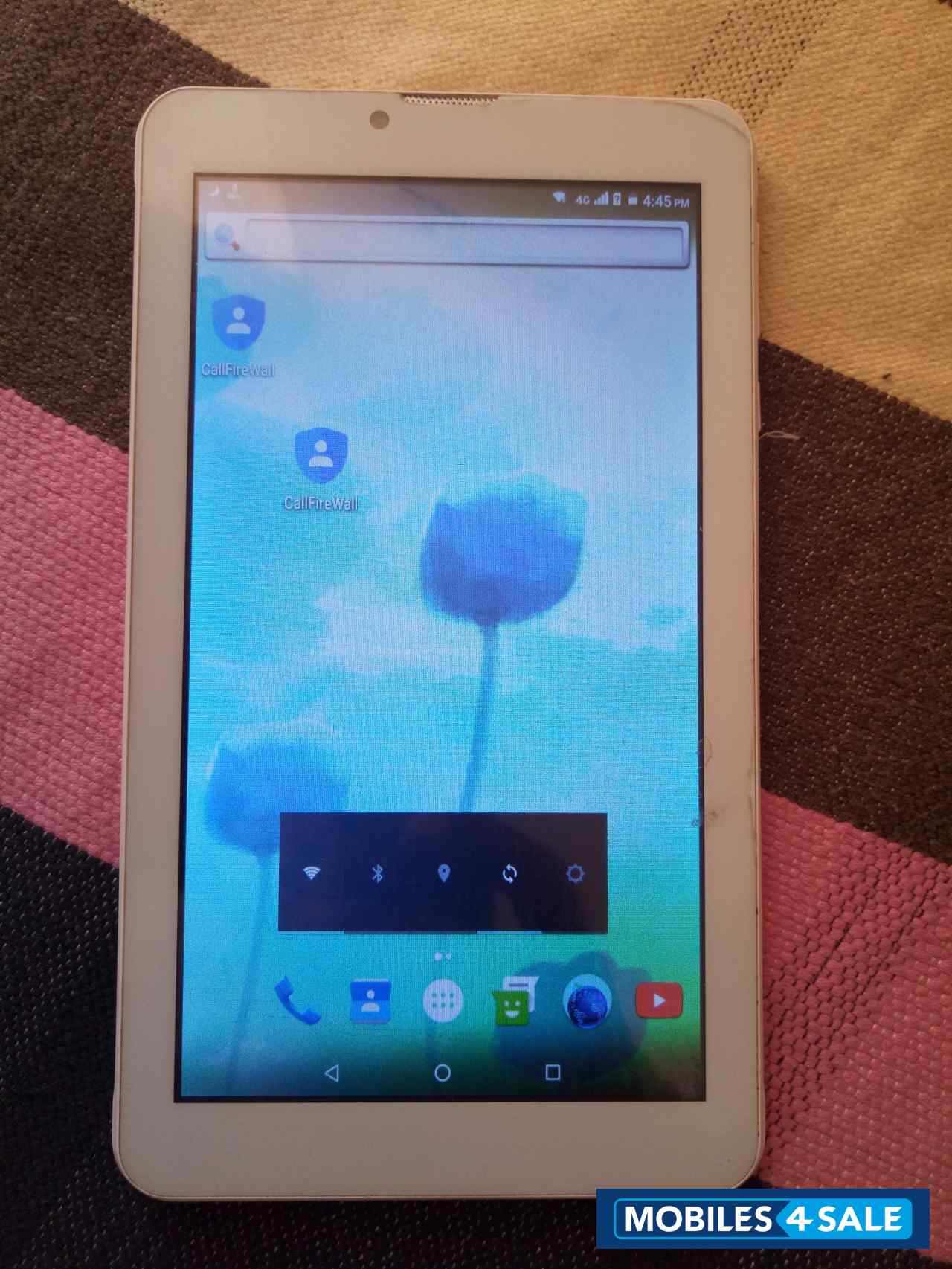 White IKALL 4G Volte dual sim calling tablet