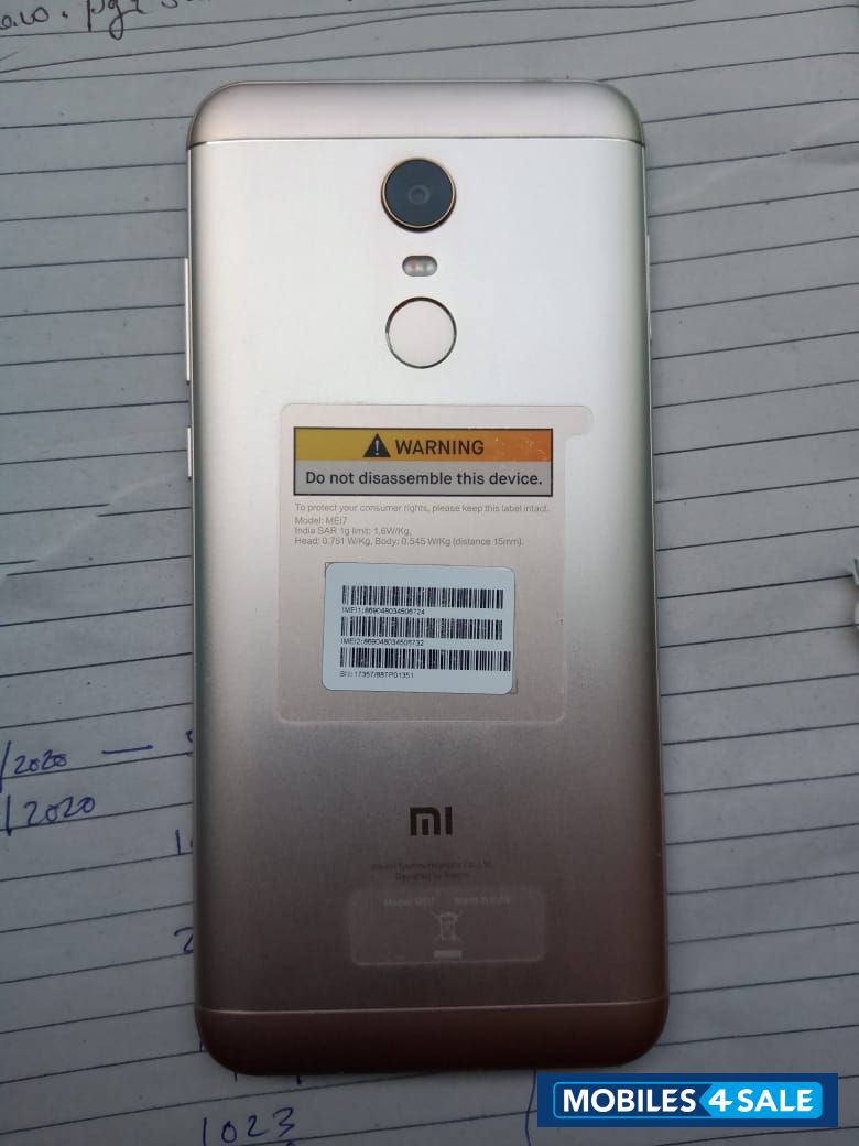 Gold Xiaomi Redmi Redmi note 5