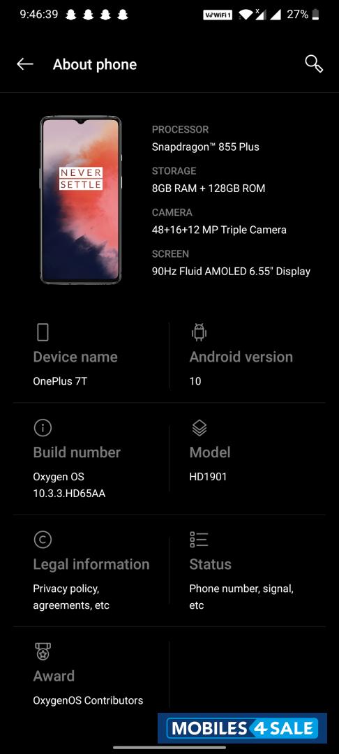 OnePlus  Oneplus 7t