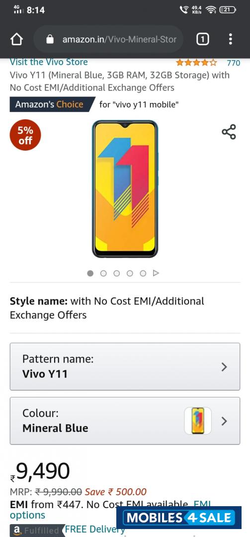 Vivo  Vivo y11