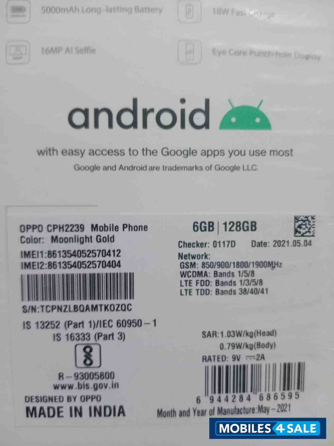 Oppo  A54