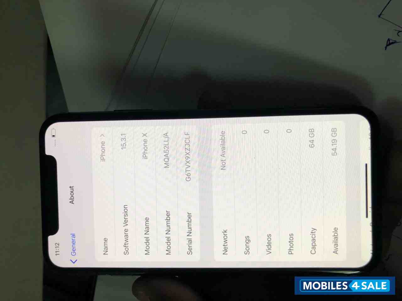 Apple  Iphone X 64gb variant