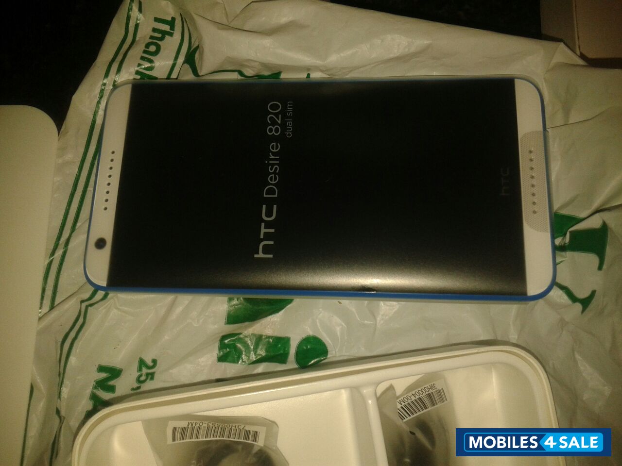 White HTC Desire 820