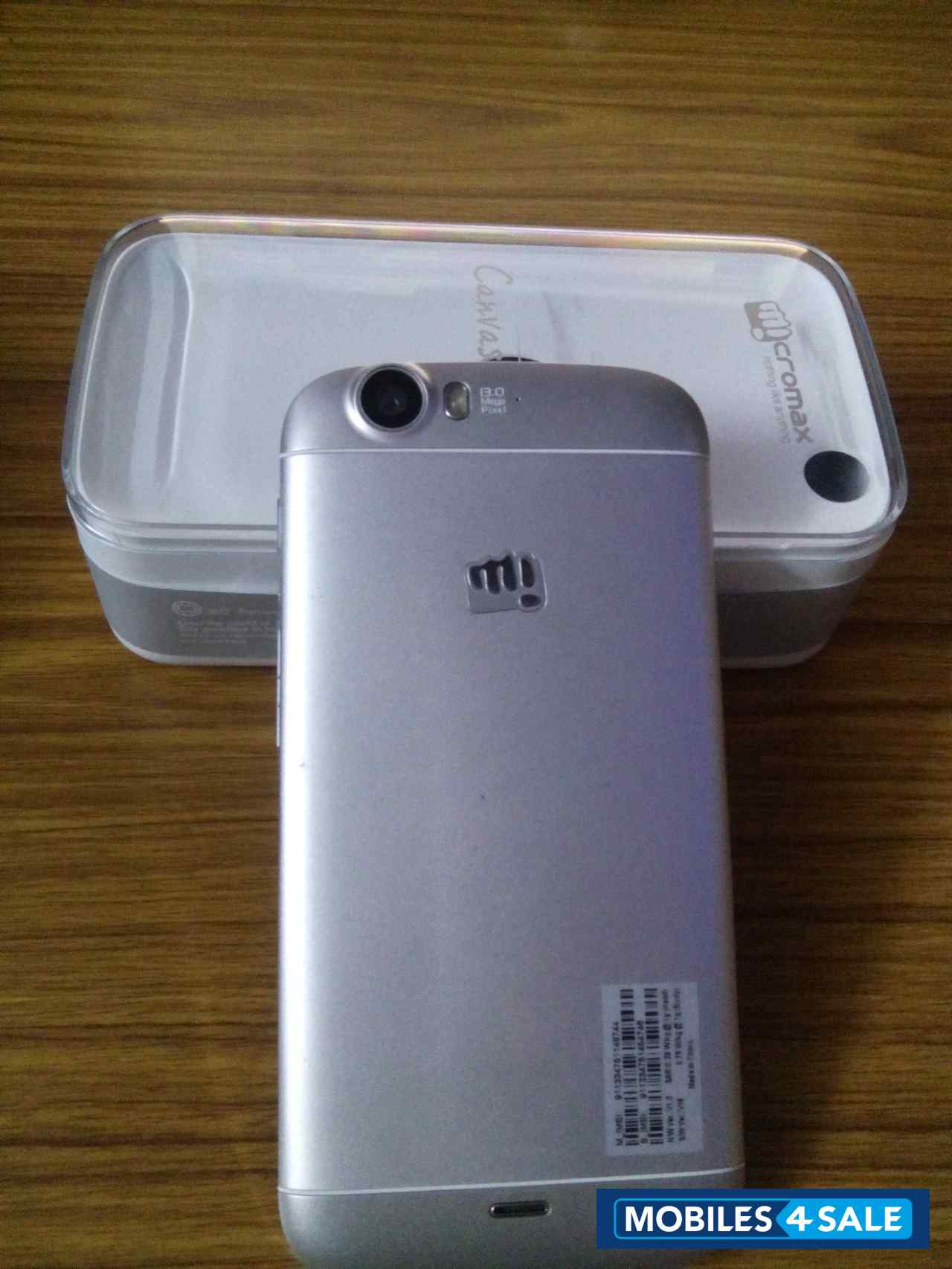 White Micromax Canvas Turbo A250