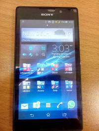 Black Sony Xperia C