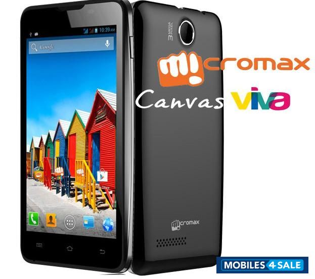 Black Micromax Canvas Viva A72