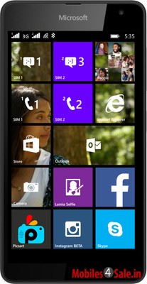 Black Microsoft Lumia 535