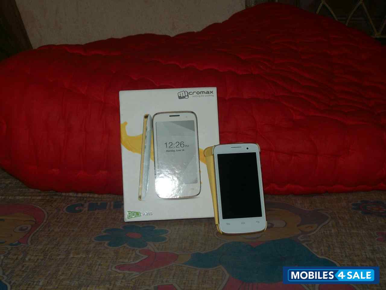 White-gold Micromax A065 Bolt