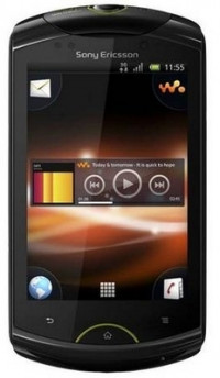 Black Sony Ericsson WT19i live with walkman