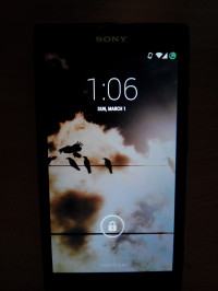 Black Sony Xperia ion