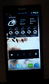 Black Sony Xperia ion