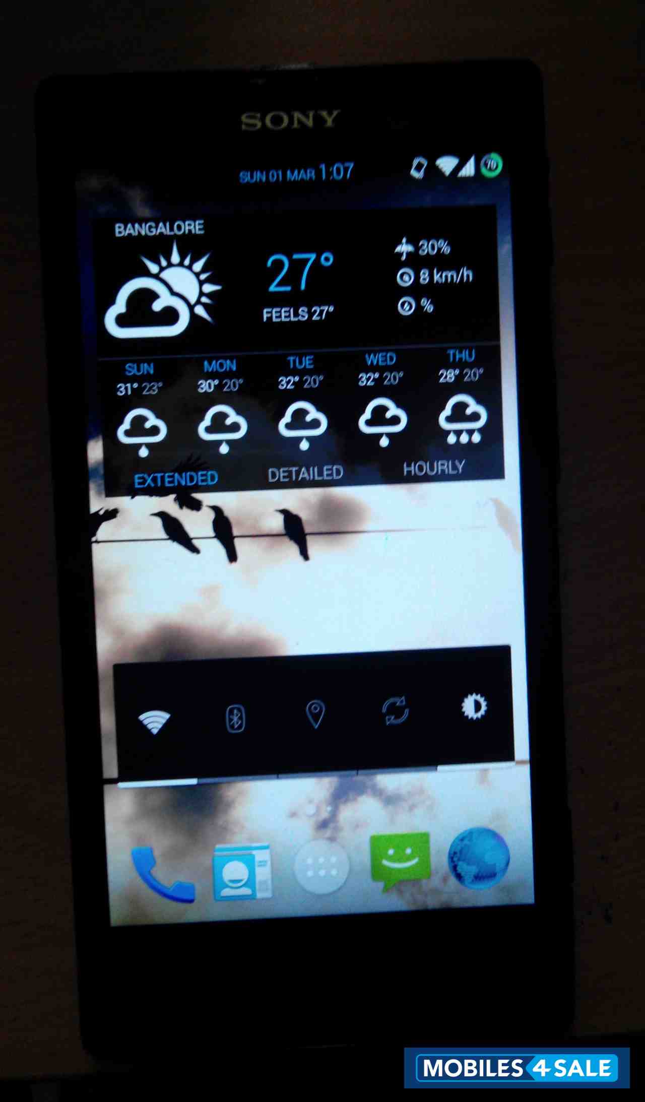 Black Sony Xperia ion