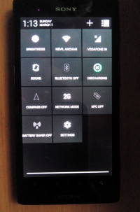 Black Sony Xperia ion