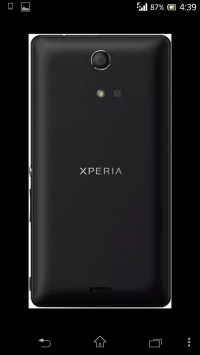 Black Sony Xperia ZR