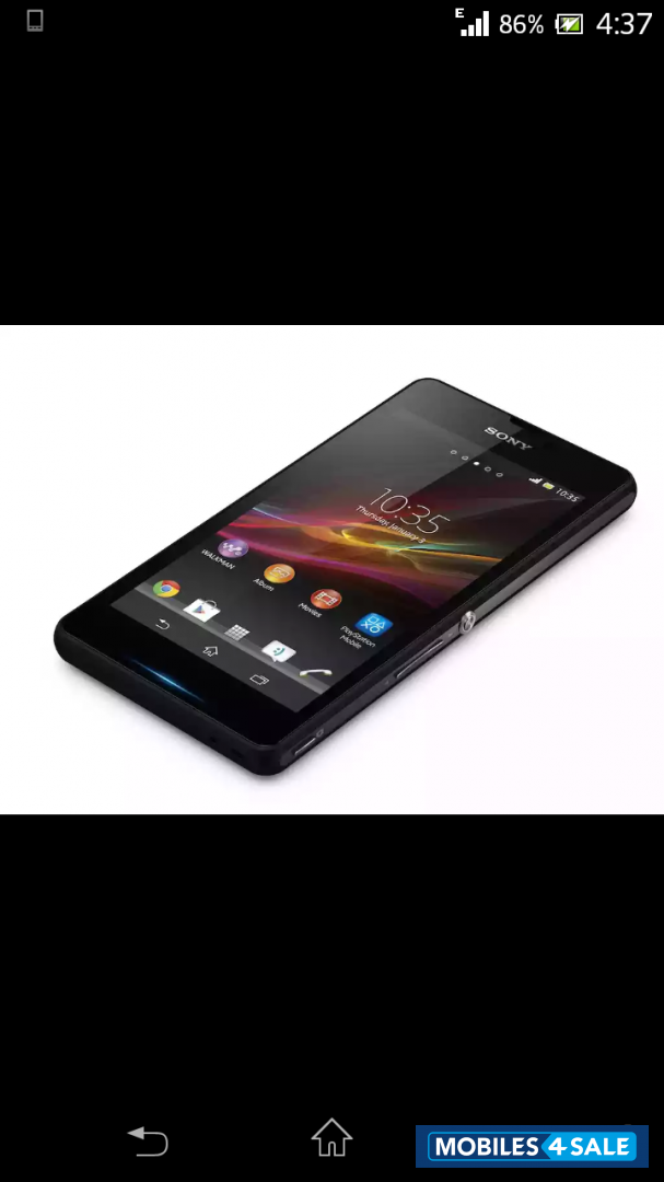 Black Sony Xperia ZR