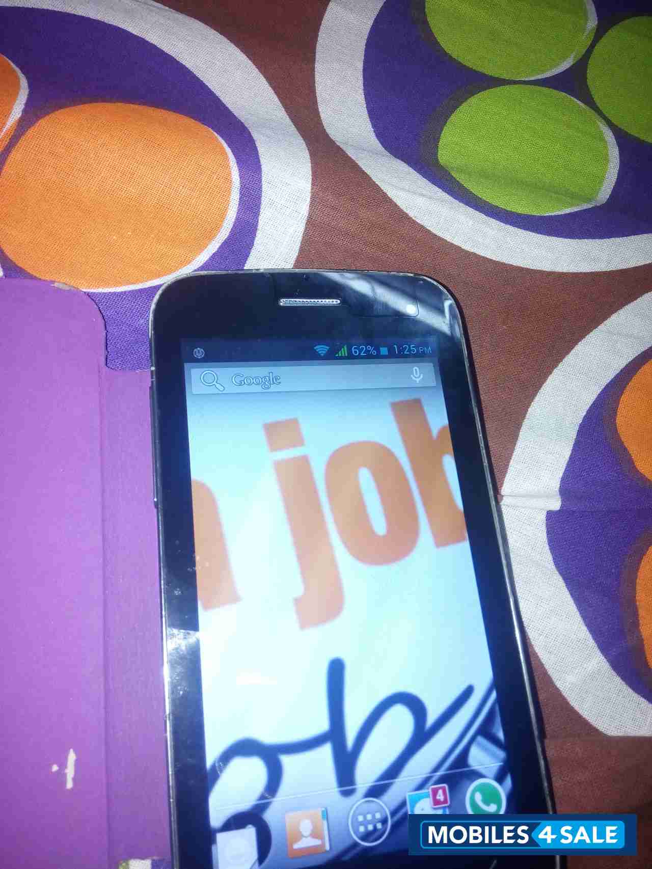 Black Micromax Canvas 2 A110