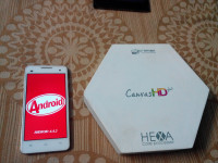 White Micromax Canvas HD Plus A190