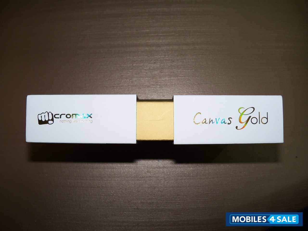 Black And Gold Micromax Canvas Gold A300