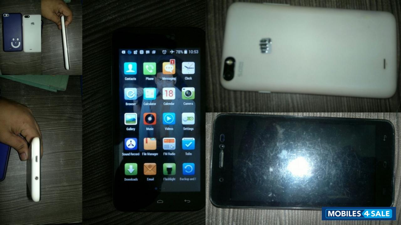 White Micromax A069 Bolt