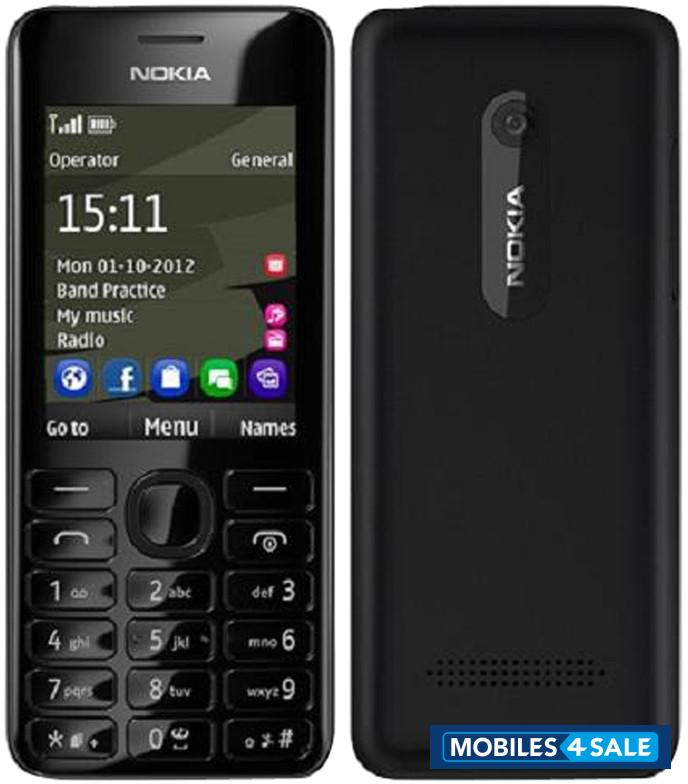 Black Nokia Asha 206