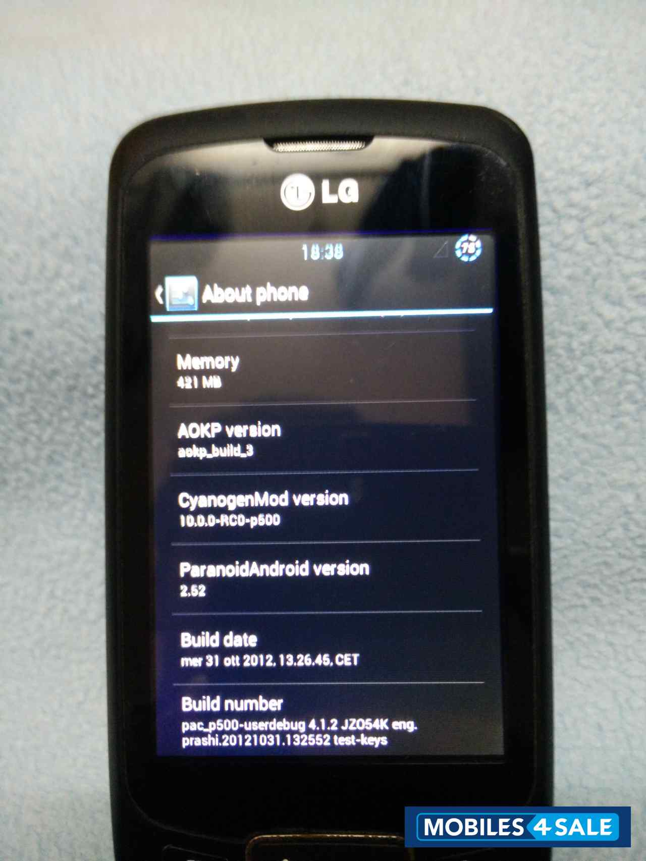 Black LG Optimus One