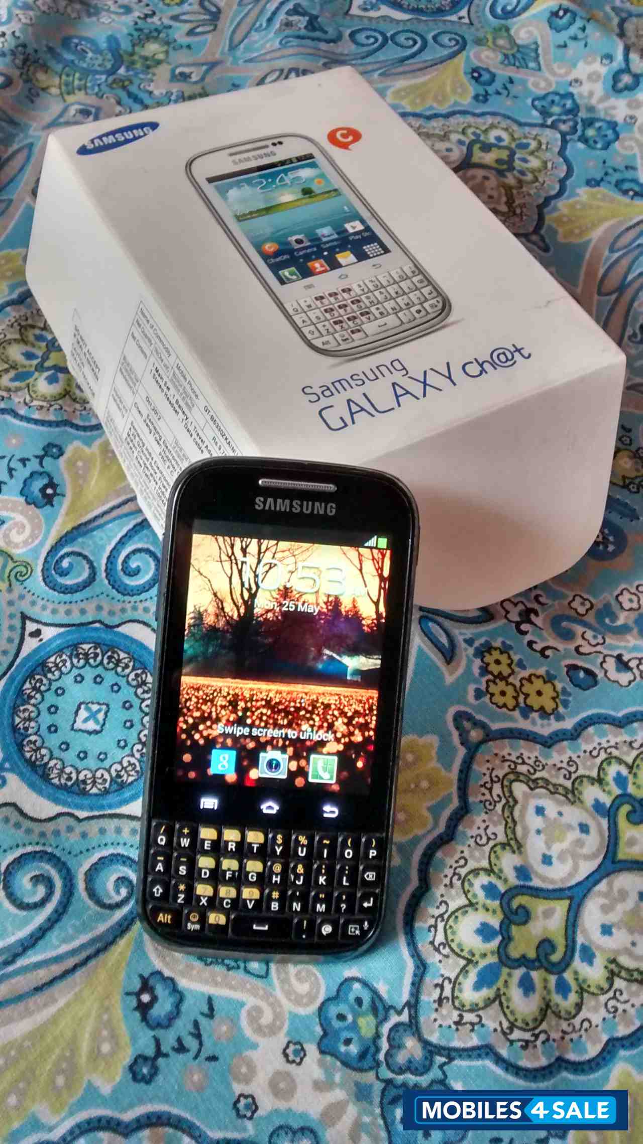 Blue Samsung Galaxy Chat