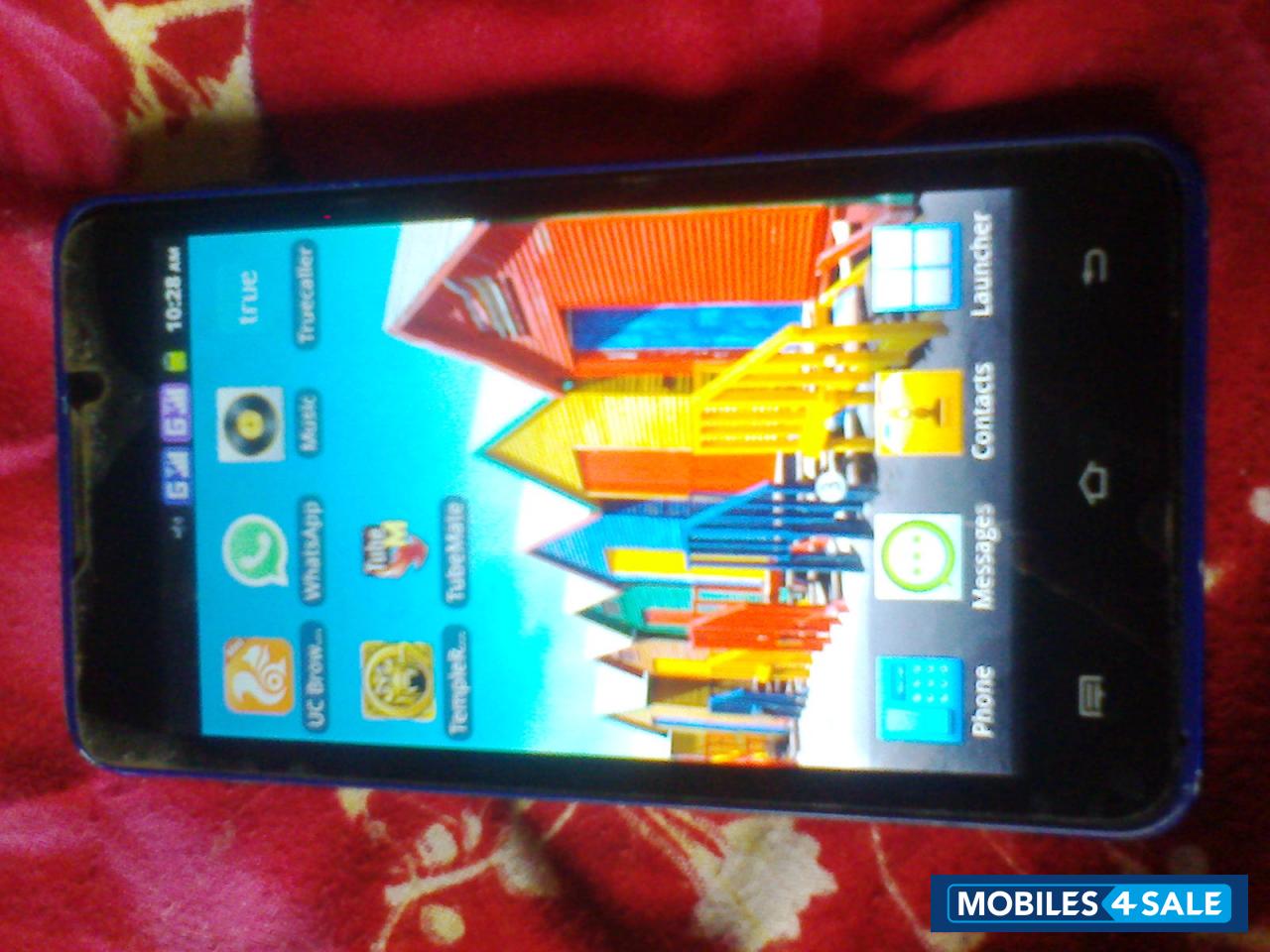 Blue Micromax Canvas Viva A72