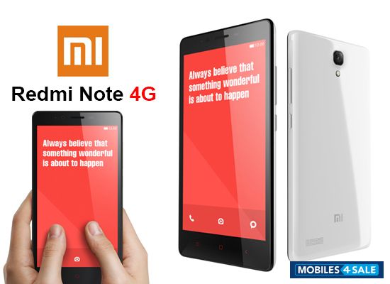 White Xiaomi Redmi Note 4G