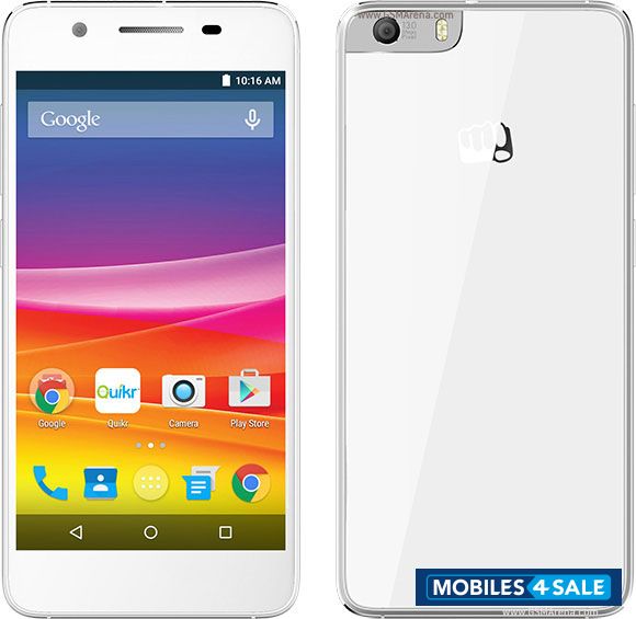 White Micromax Canvas Knight 2 E471