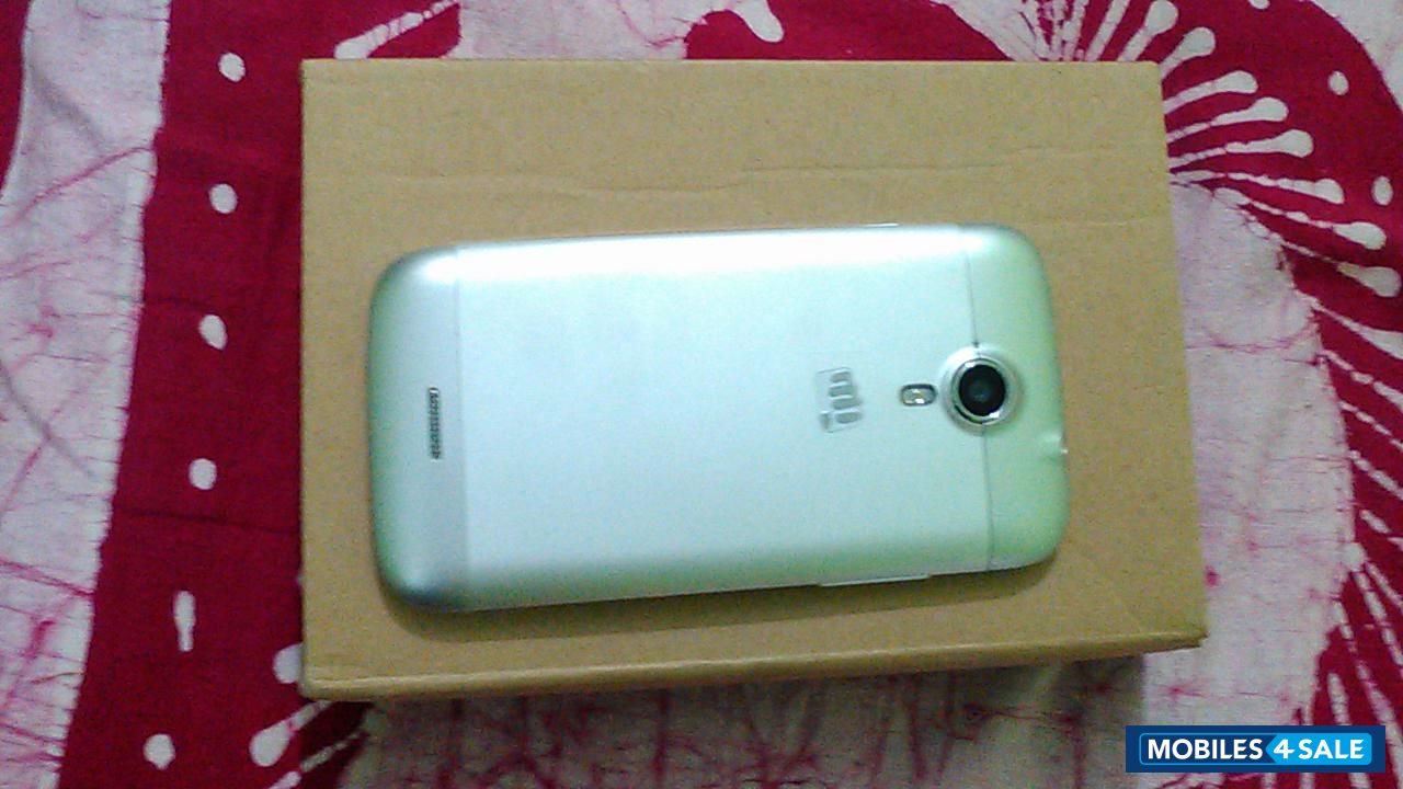 Steel And White Micromax Canvas Magnus A117