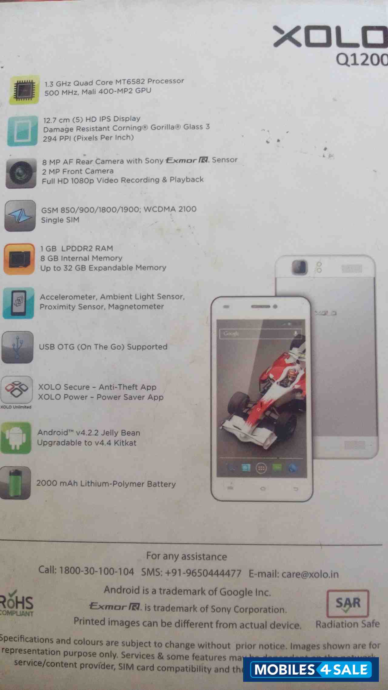 White Xolo Q1200