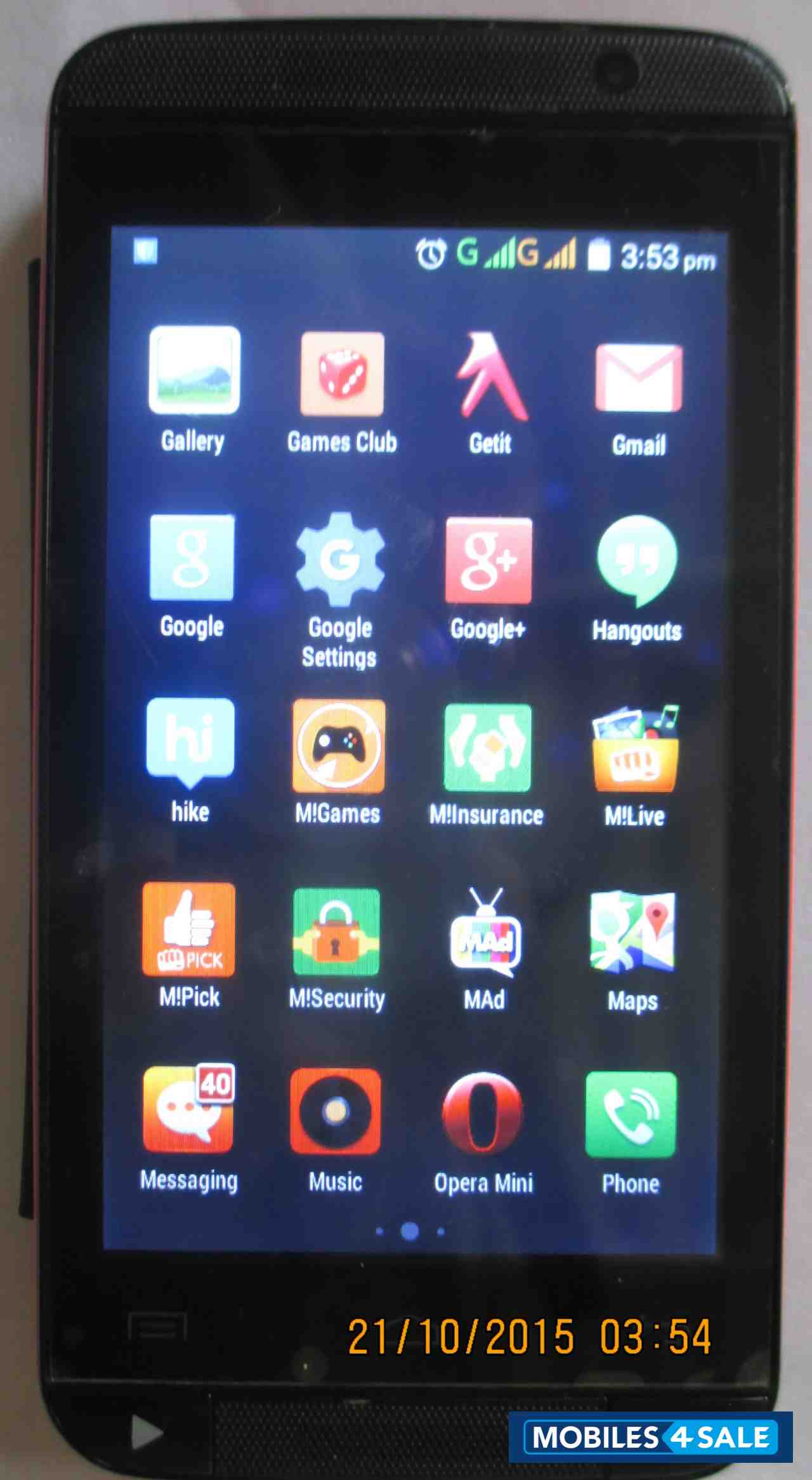 Black & Red Micromax Bolt AD4500