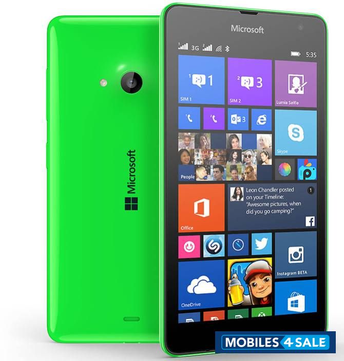 Black Microsoft Lumia 535