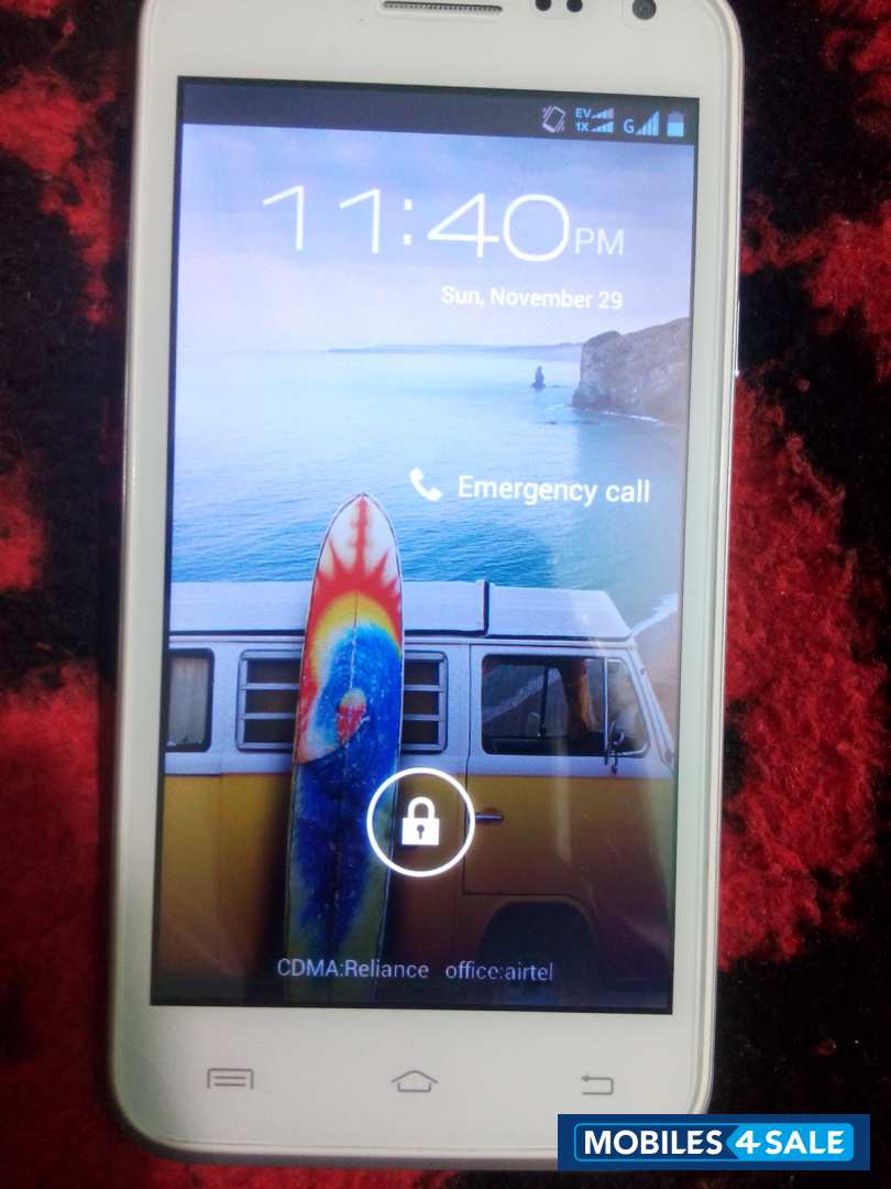 White Micromax Canvas Blaze MT500