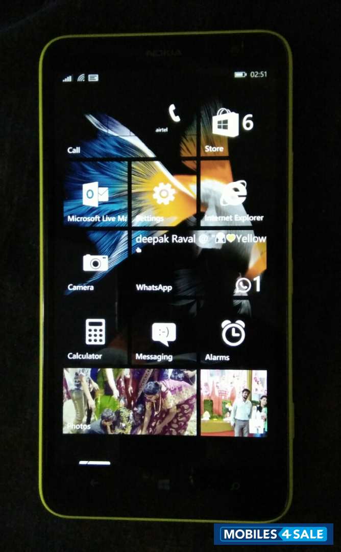 Yellow Nokia Lumia 1320