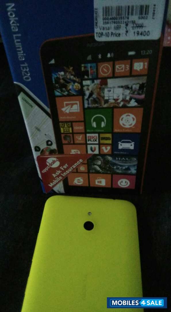 Yellow Nokia Lumia 1320