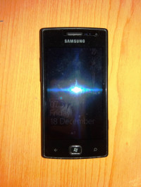 Black Samsung Omnia W