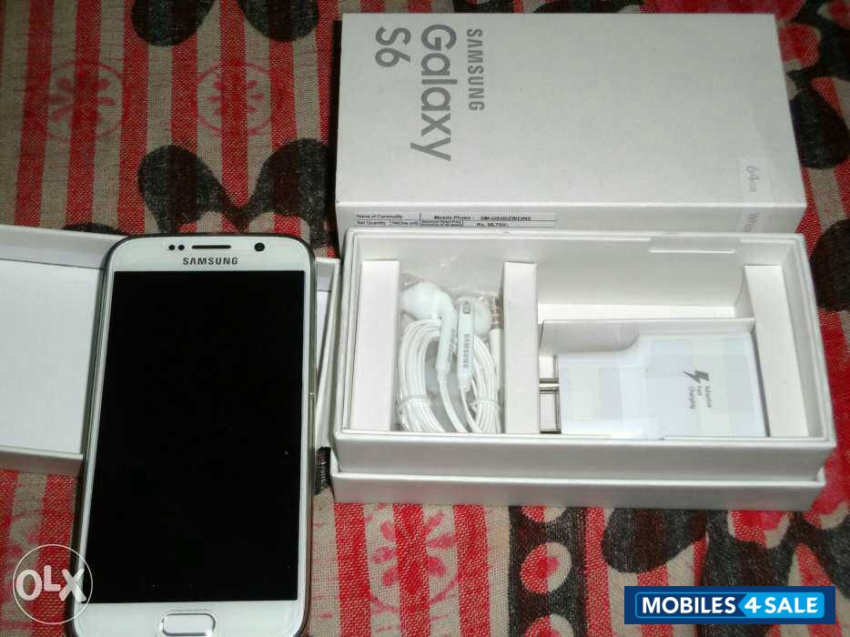 White Pearl Samsung S-series s6 64gb