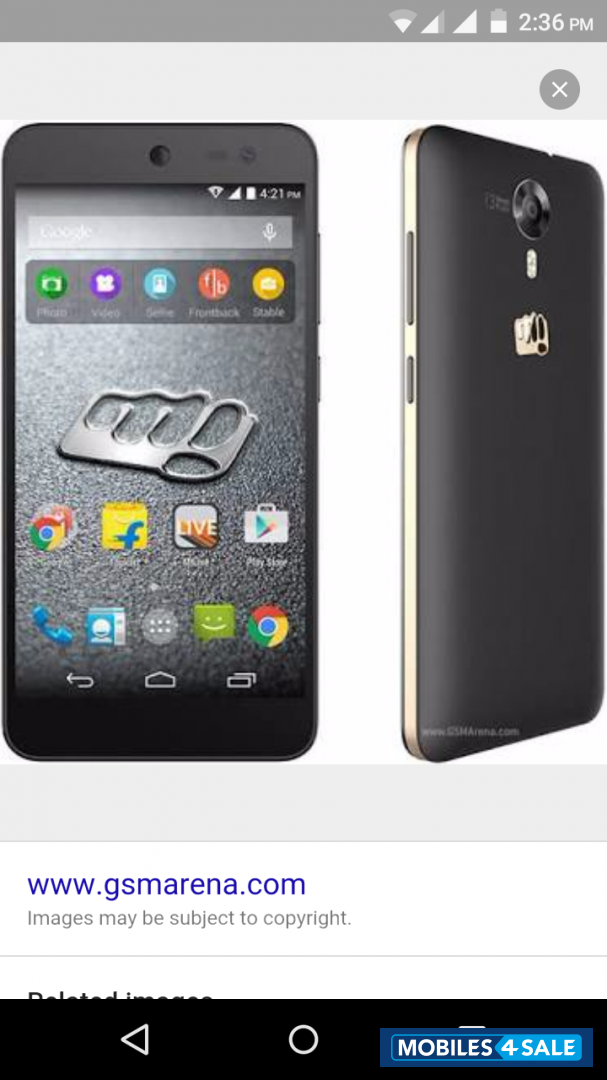 Black Micromax Canvas Xpress 2 E313