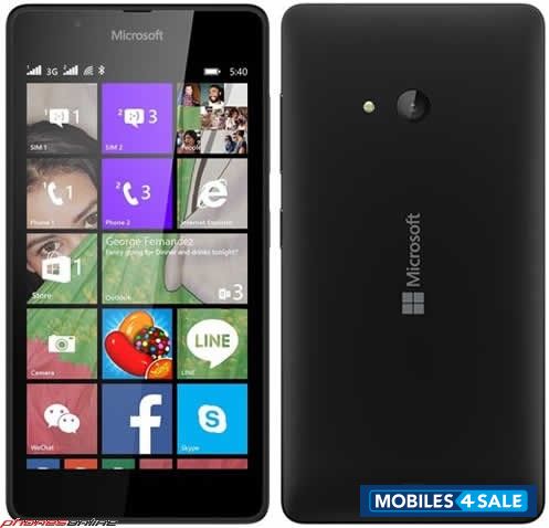 Black Microsoft Lumia 540 Dual SIM