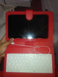 Red ICE Quad Core Wifi Tablet with keyboard- red