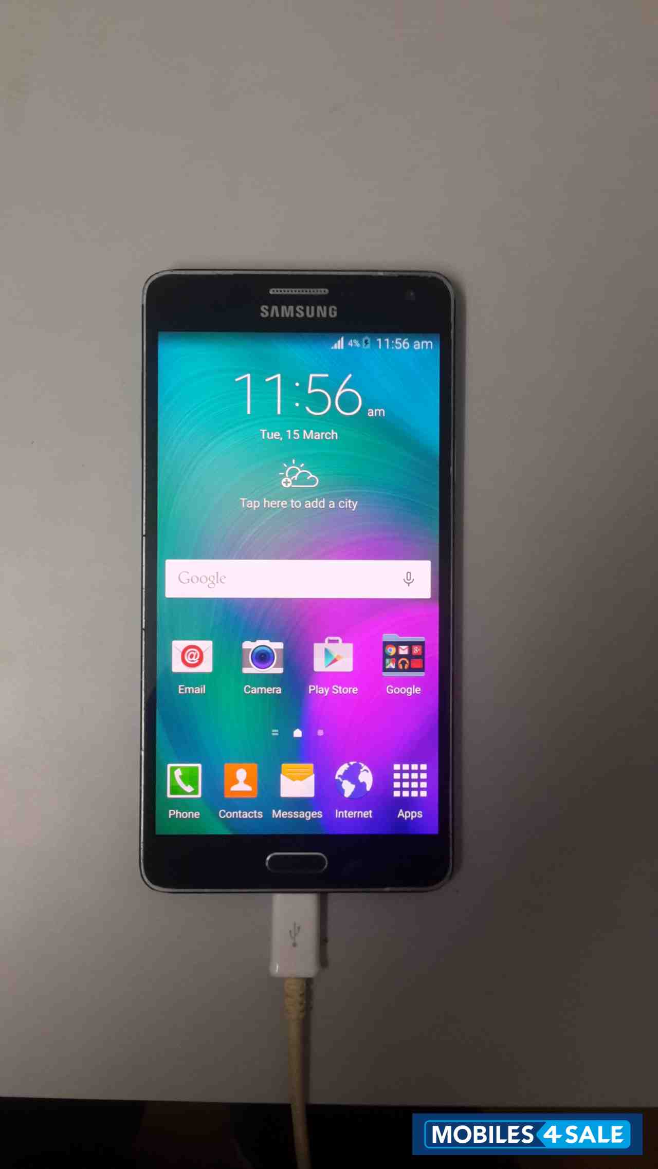 Black Samsung A-series A7