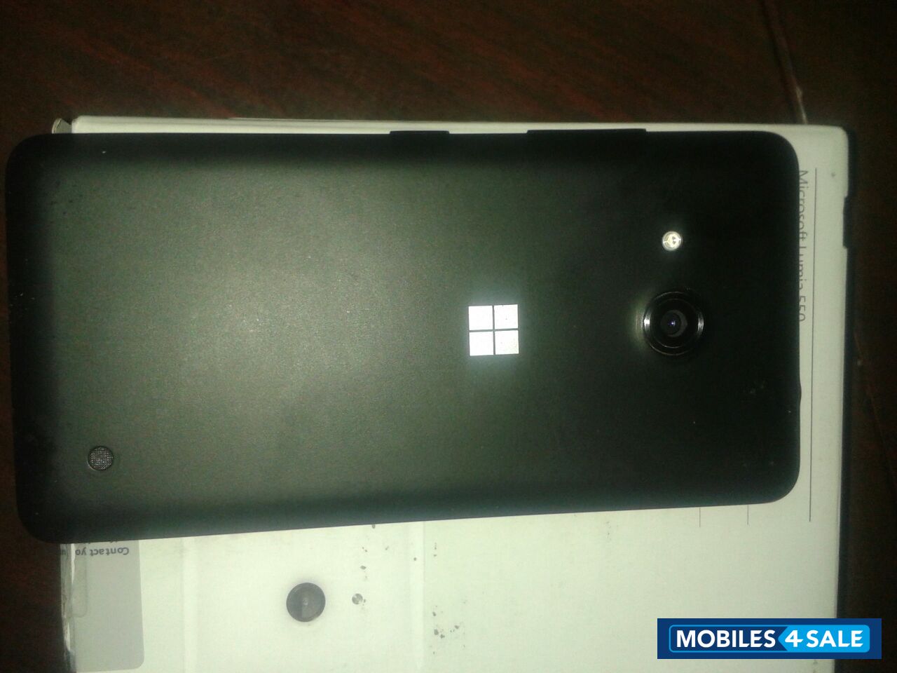 Black Microsoft Lumia 550