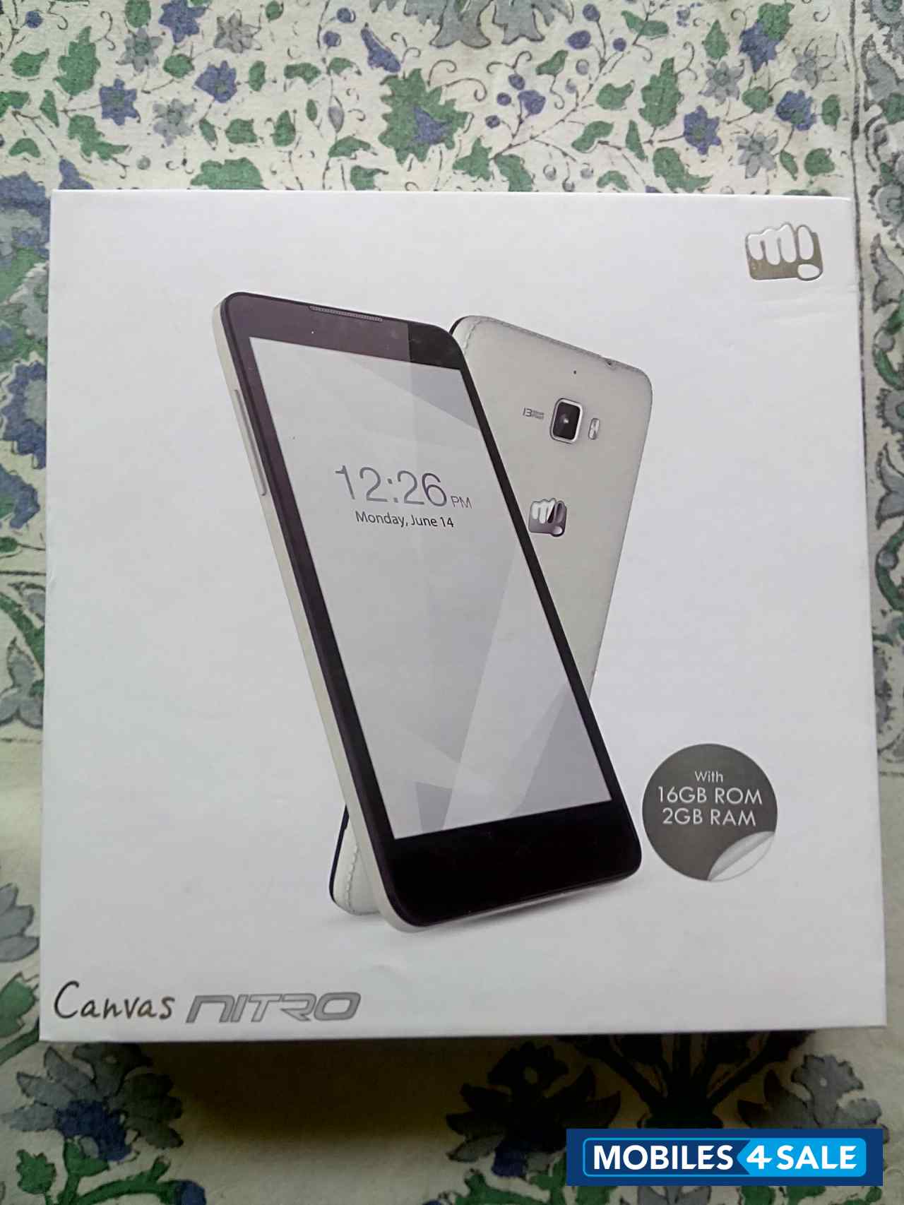 White Micromax Canvas Nitro A311