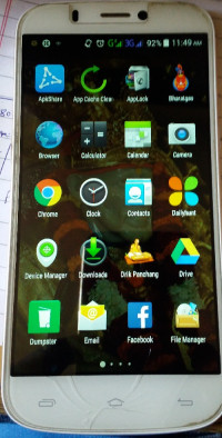 Golden White Micromax  canvas gold A300