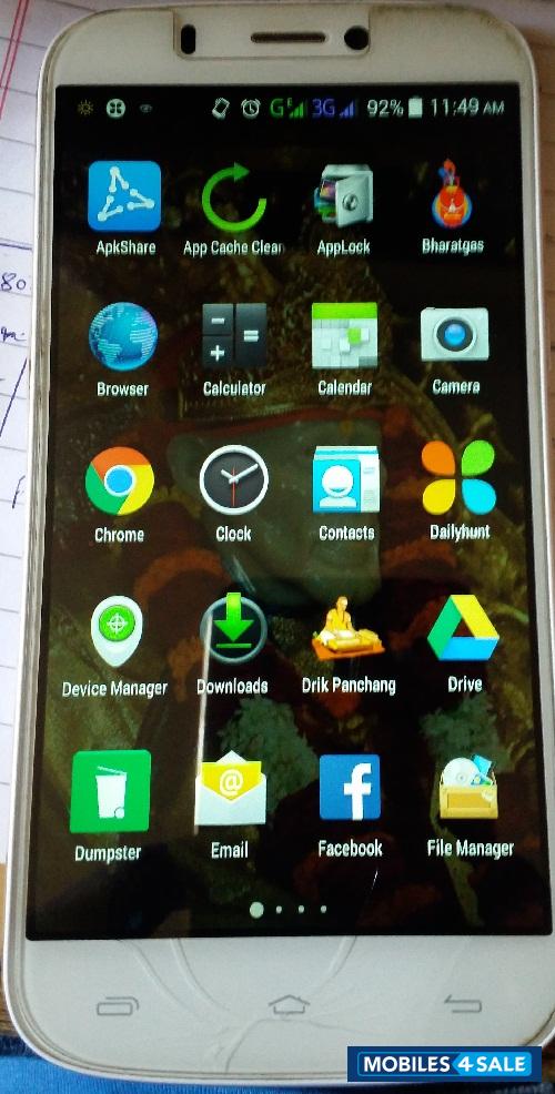 Golden White Micromax  canvas gold A300