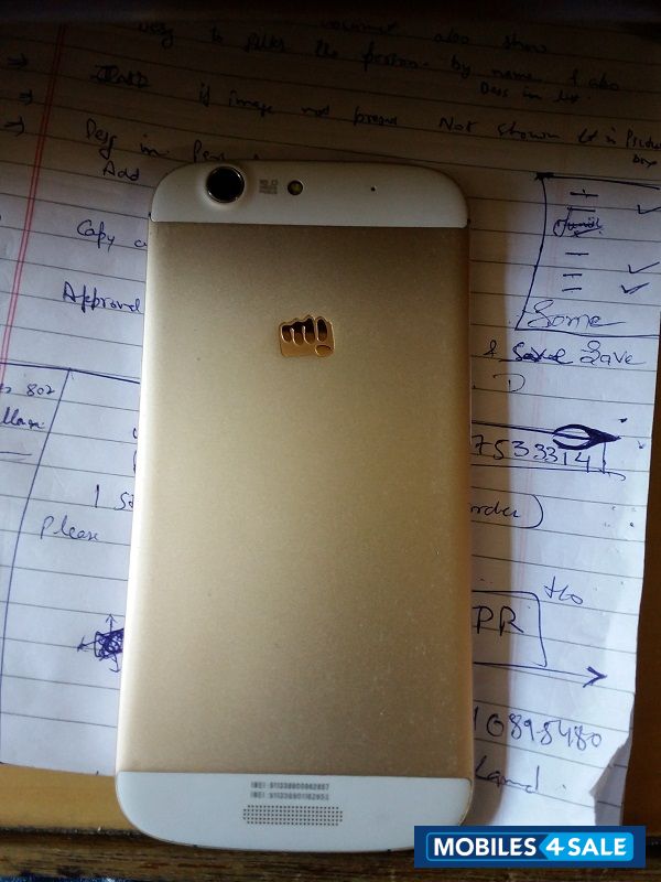 Golden White Micromax  canvas gold A300