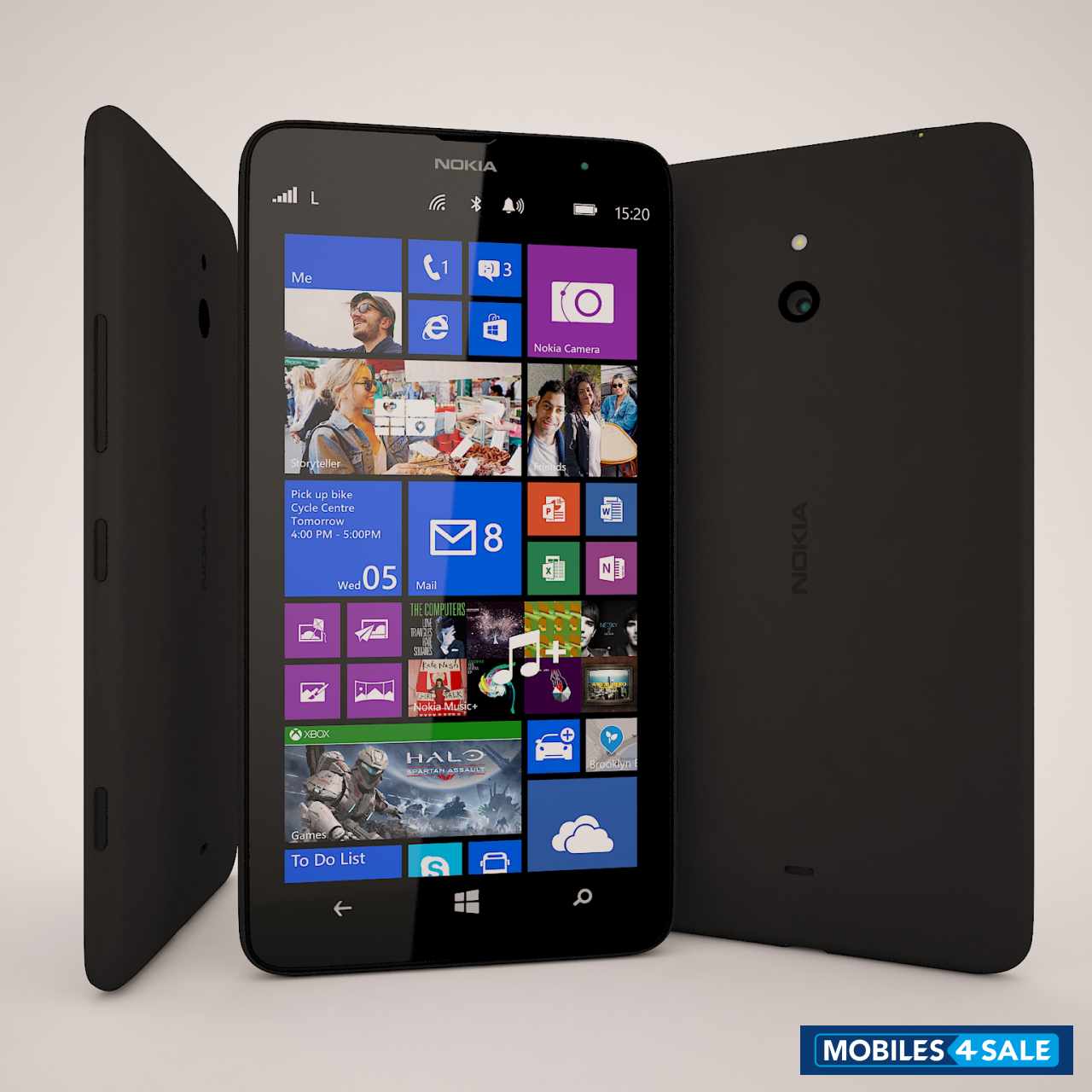 Black Nokia Lumia 1320